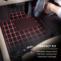 3D MAXpider 2018-2019 Tesla Model 3 Kagu 1st Row Floormat - Black L1TL02611509