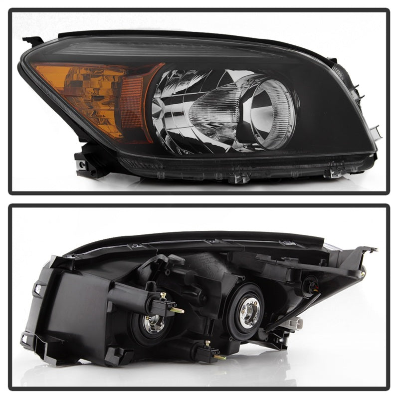 SPYDER xTune 06-08 Toyota RAV4 OEM Style Headlights - Black (HD-JH-TRAV06-AM-BK) 9042850
