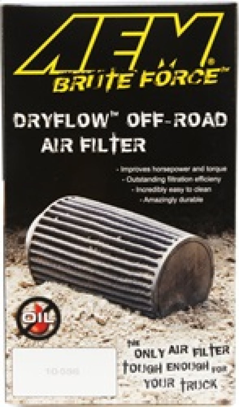 AEM Induction AEM Dryflow 4in. X 9in. Round Tapered Air Filter 21-2059BF