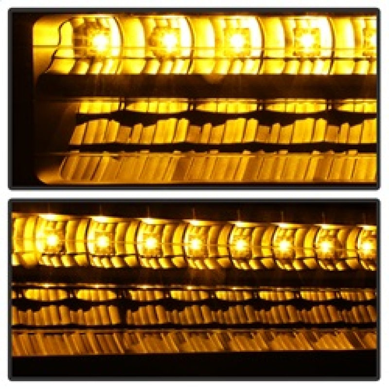 SPYDER Xtune 92-94 Blazer Full Size Corner/LED Bumper Headlights Black HD-JH-CCK88-LED-AM-BK-SET 5069542