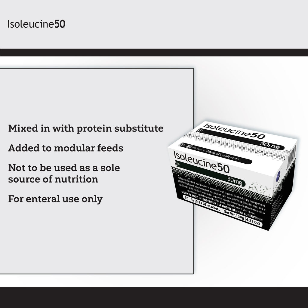 Isoleucine50 Medical Food for use in the Dietary Management of MSUD 812539021001