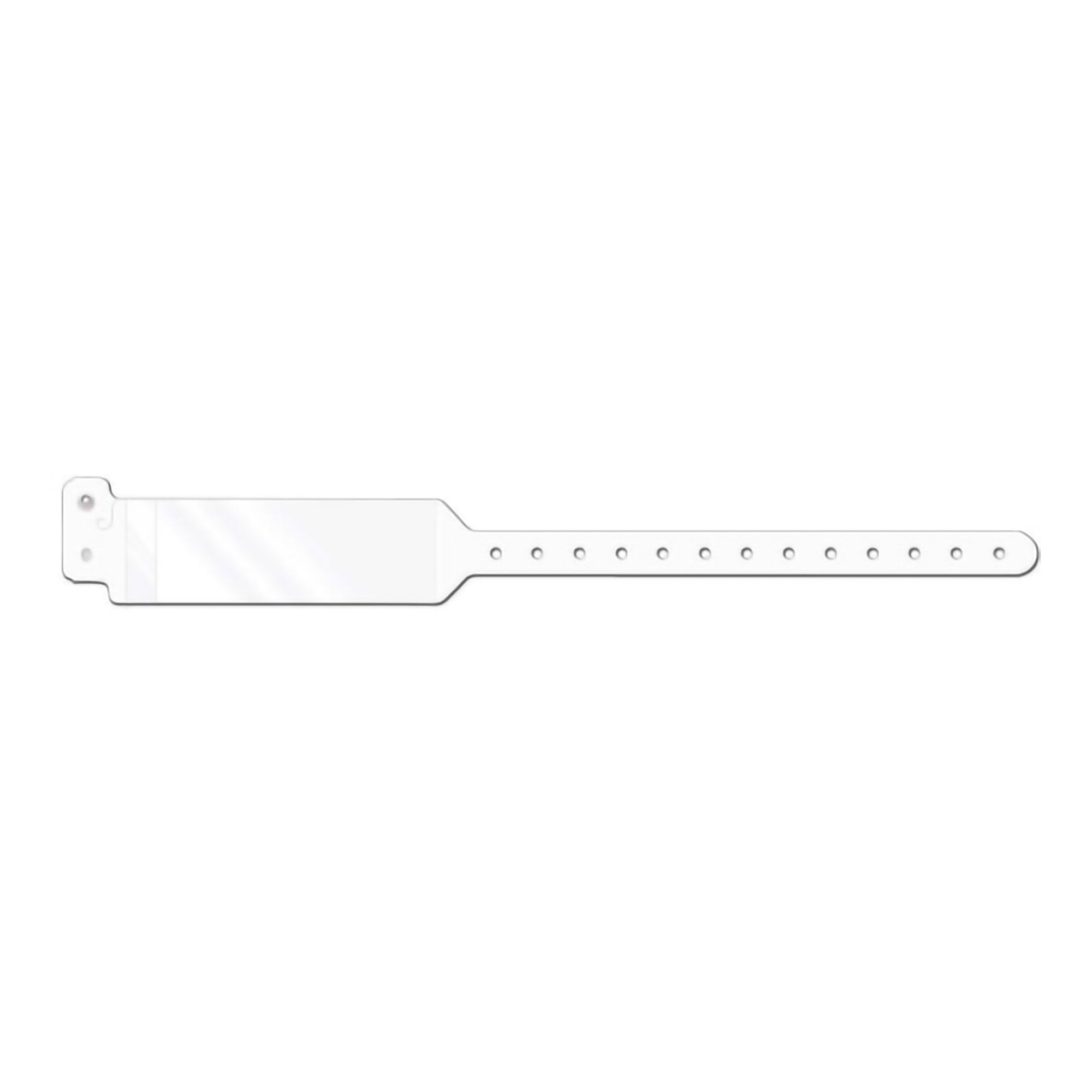 Conf-id-ent™ Identification Wristband with Shield, 11-3/4 Inch x 1-1/4, White WBSHDA-9