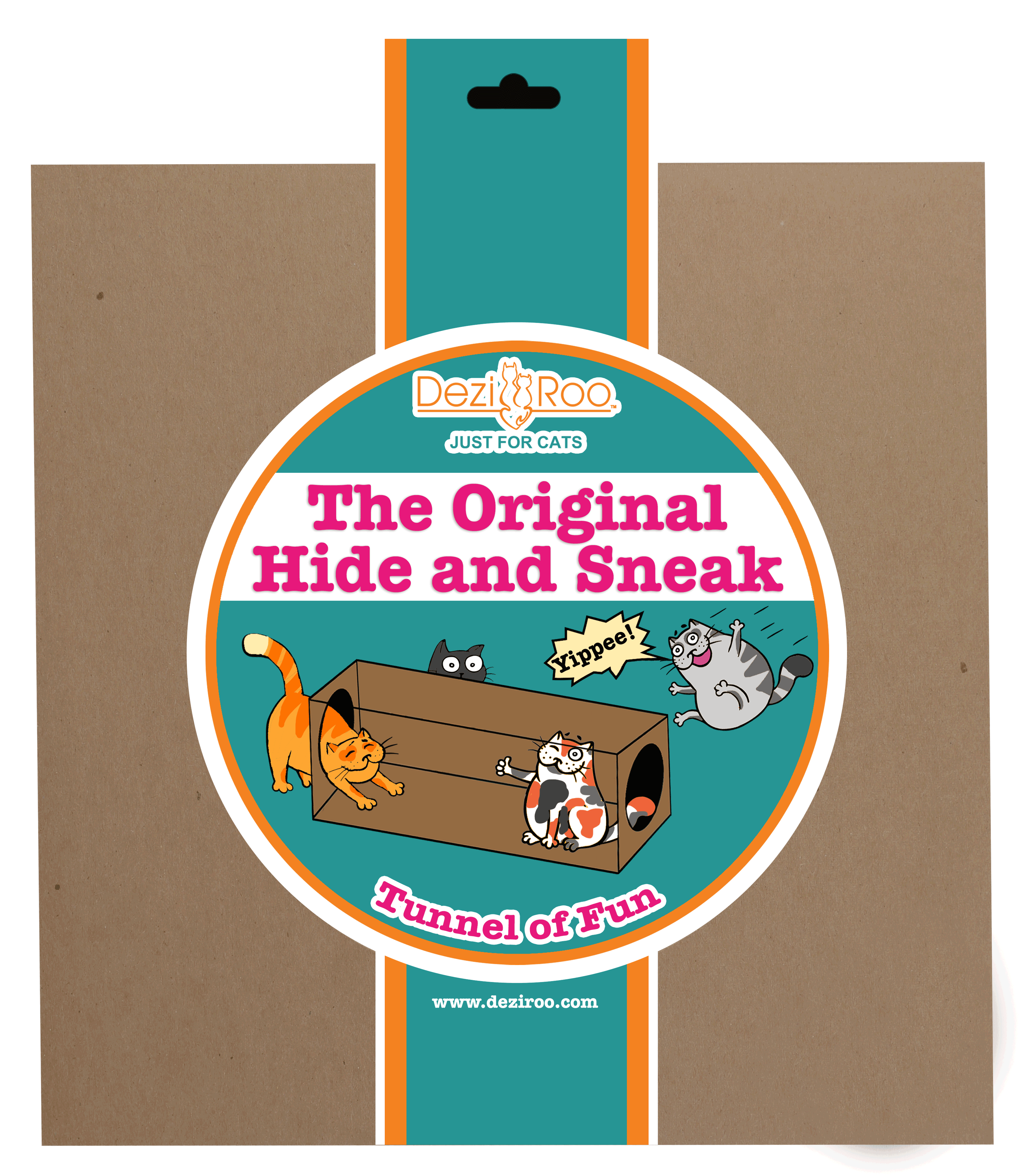 📦🐱 Hide & Sneak Cat Tunnel – Eco-Friendly Crinkle Paper Hideaway