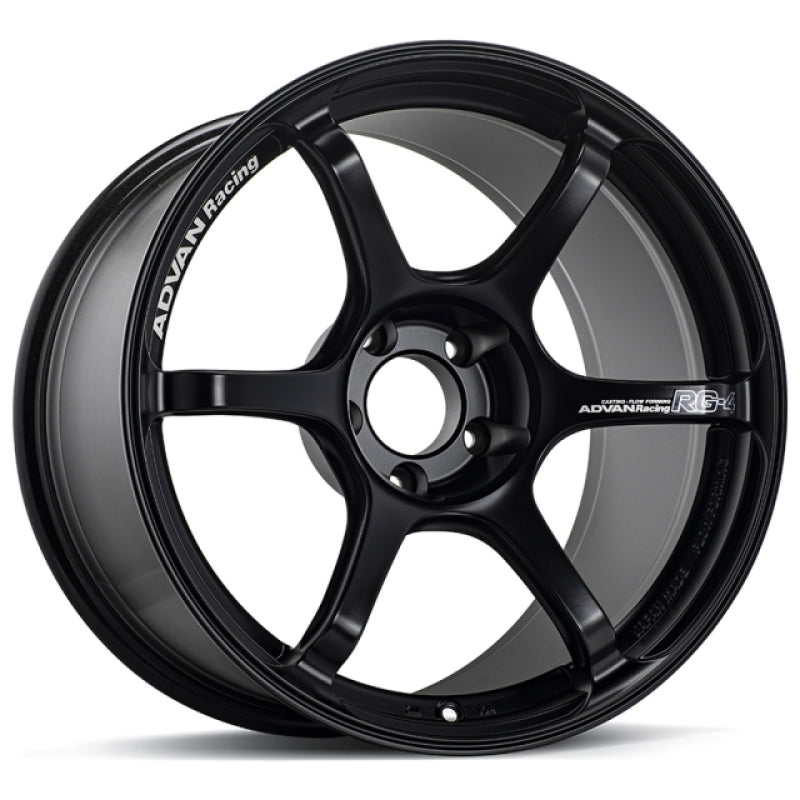 Advan RG-4 17X8.5 +31 5-114.3 Semi Gloss Black Wheel YA47H31ESB