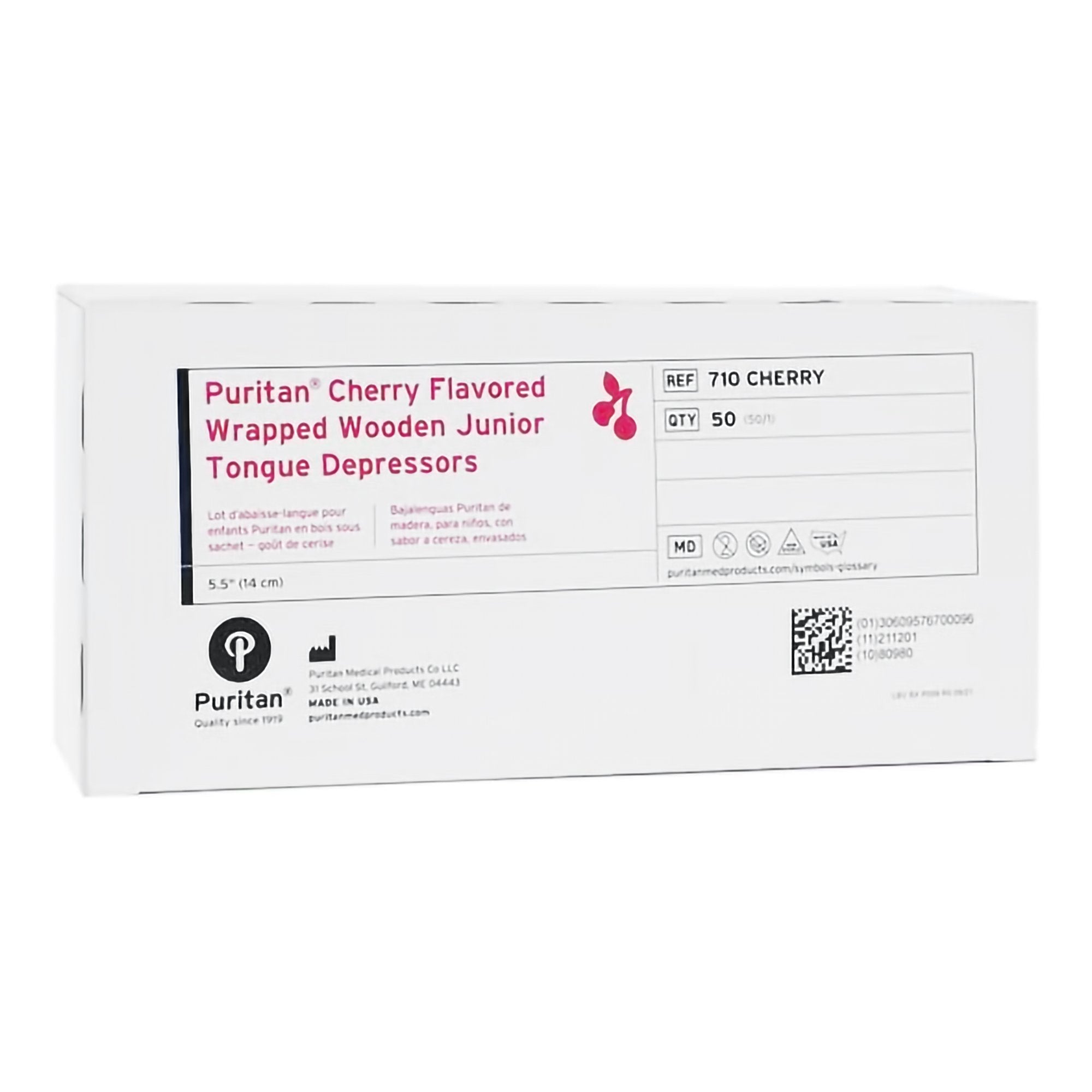 Tongue Depressor Puritan® 5-1/2 Inch Length Wood Junior - 710 CHERRY
