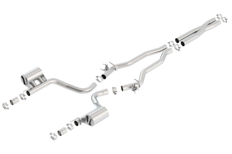 Borla 15-16 Dodge Charger Hellcat 6.2L V8 ATAK Catback Exhaust w/ Valves No Tips Factory Valance 140669