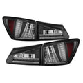 SPYDER Lexus IS250 06-08 LED Tail Lights Black ALT-YD-LIS06-LED-BK 5080783