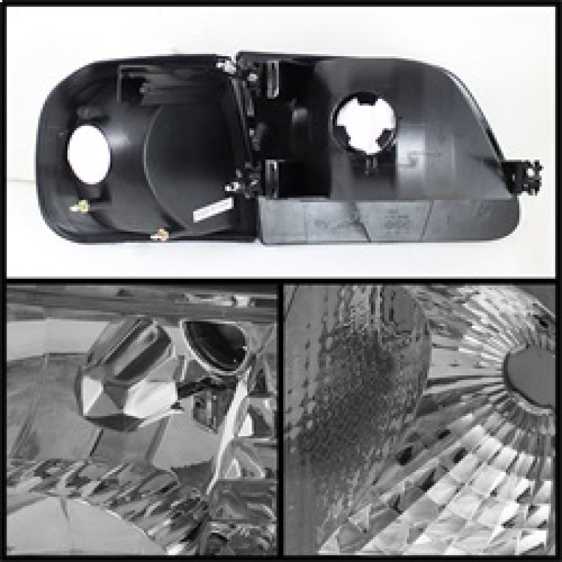 SPYDER Xtune Ford F150 97-03 / Expedition 97-02 Crystal Headlights w/Corner Chrome HD-JH-FF15097-SET-AM-C 5070326
