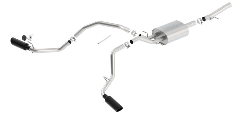 Borla 14-18 GMC Sierra 1500 5.3L Reg Cab 78.8in Bed 2.75 to 2.25in Atak Catback (Black Chrome Tip) 140720BC