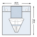 McKesson Sterile Under Buttocks Drape, 44 x 40 Inch 183-I80-14106-S