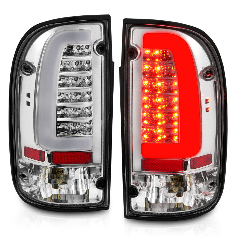 ANZO 1995-2004 Toyota Tacoma LED Taillights Chrome Housing Clear Lens (Pair) 311355