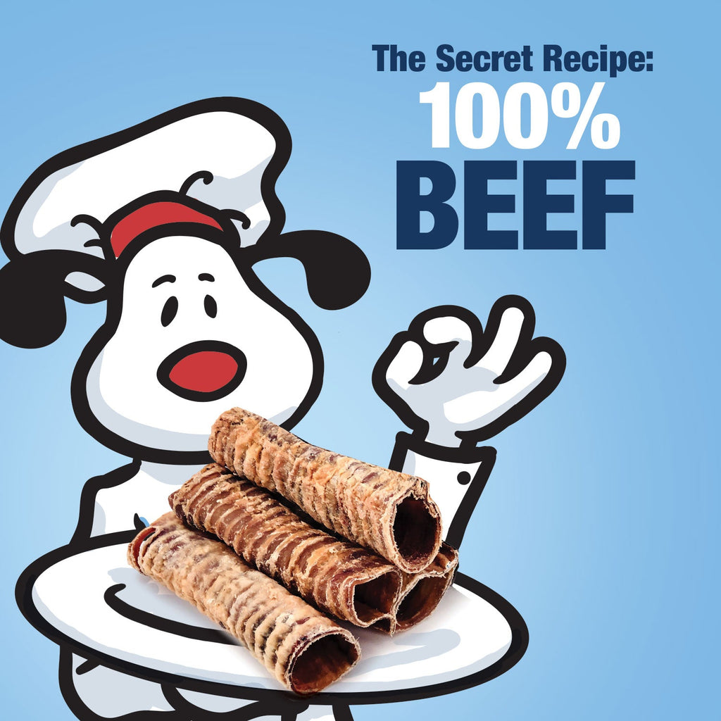 ValueBull Beef Trachea Tubes, Premium 10-12 Inch, 20 Count