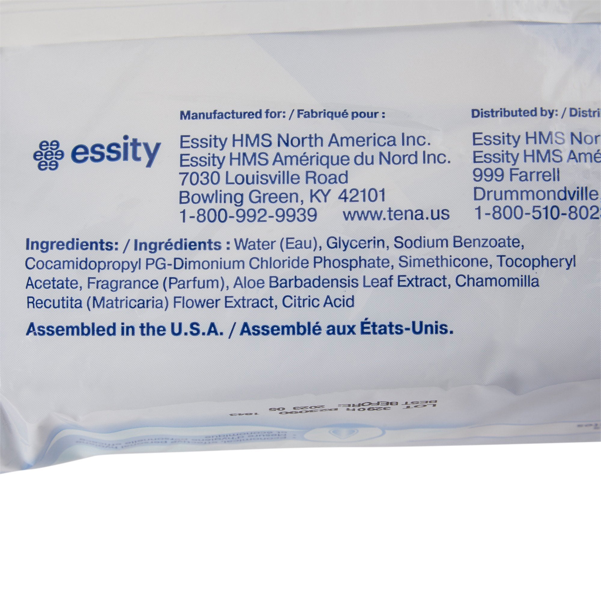 Tena® Scented Classic Washcloth, Soft Pack 65728