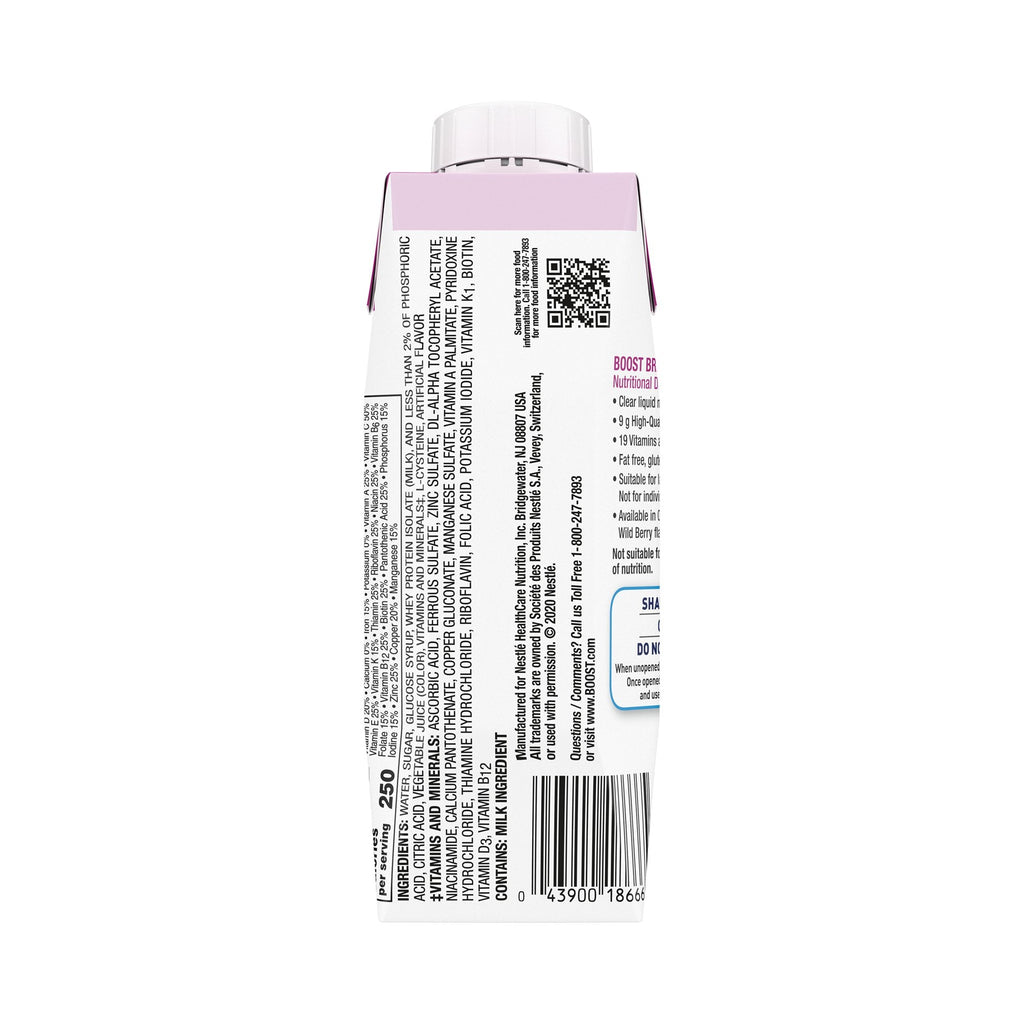 Boost Breeze® Wild Berry Nutritional Drink, 8-ounce carton 00043900685601