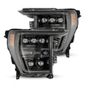 AlphaRex 21-22 Ford F-150 NOVA LED Proj Headlights Plank Style Alpha Blk w/Activ Light/Seq Signal 880138 *Discontinued