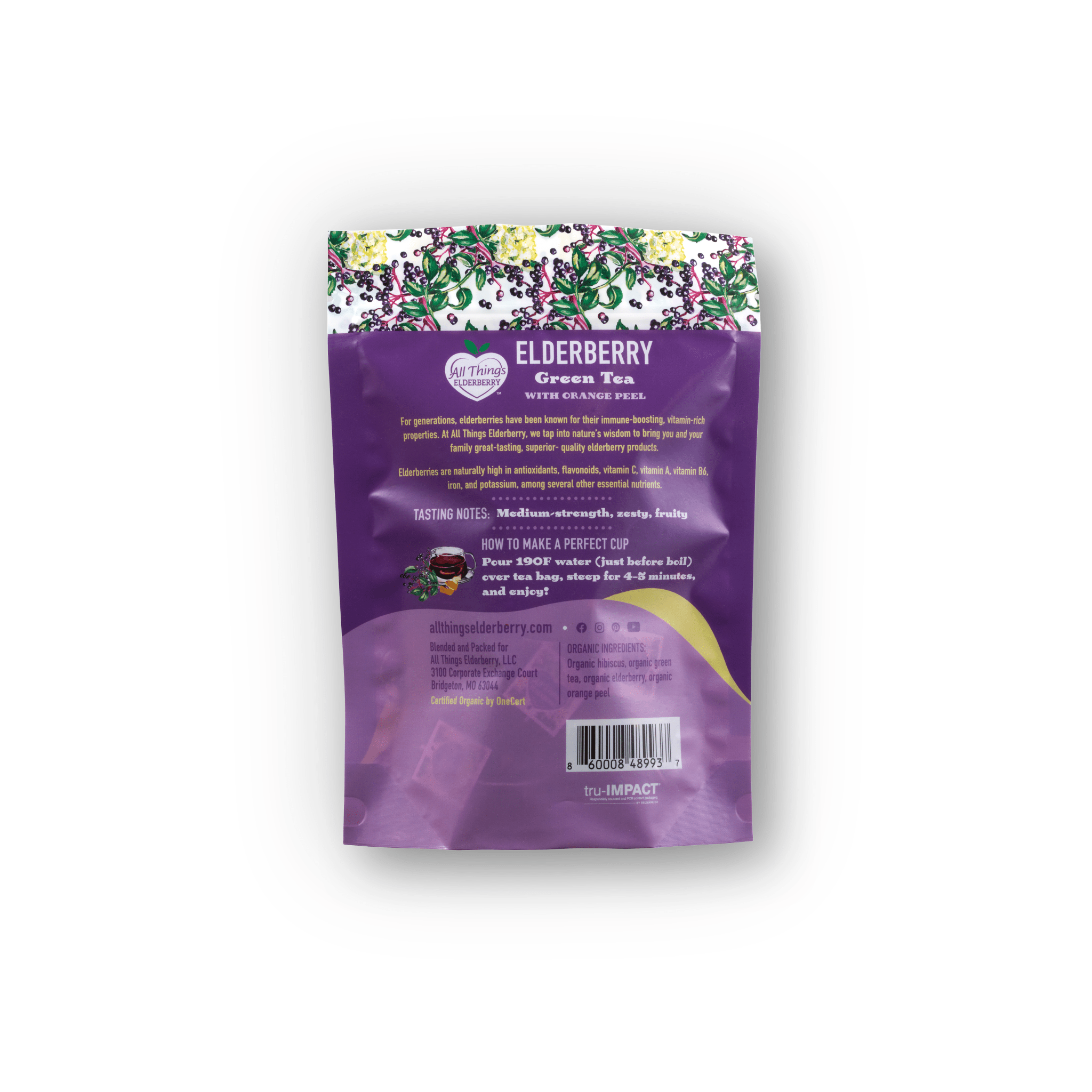 Elderberry Green Tea Blend - PhishStones Products