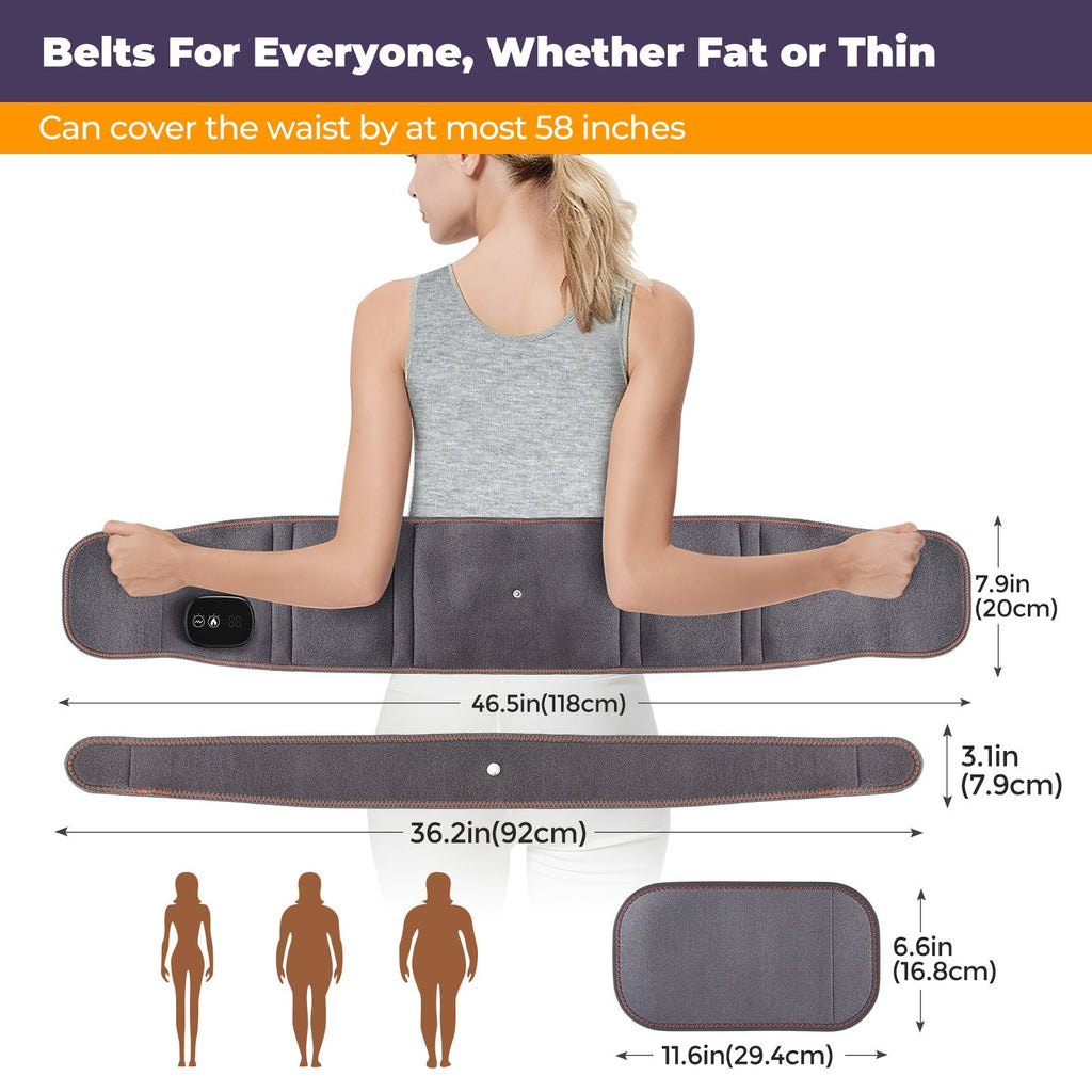 Electric Heating Massage Belt with Temperature Control - PhishStones Products