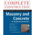 Masonry and Concrete Complete Construction - Paperback