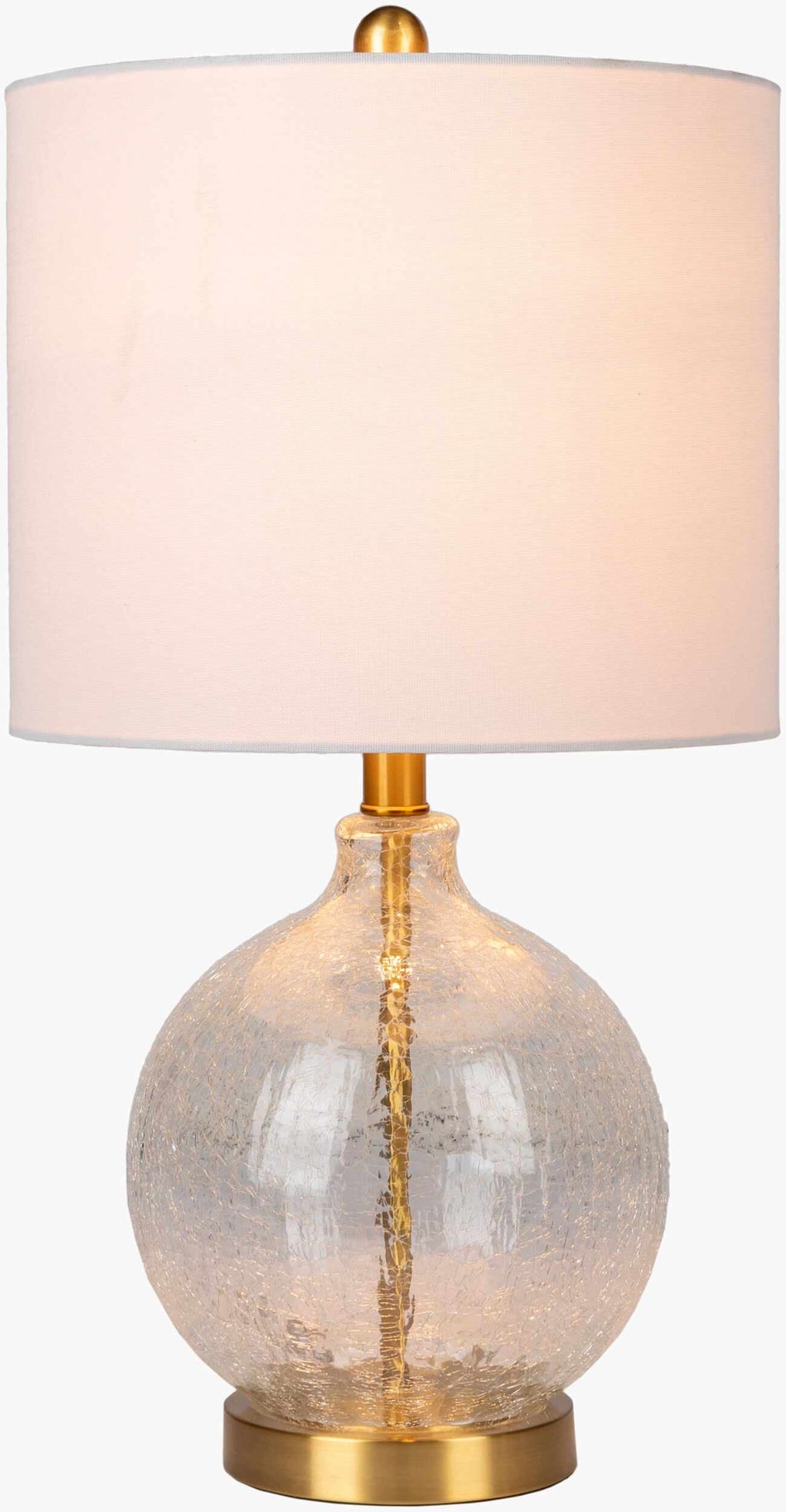 Ciel Contemporary Glass Textured Table Lamp