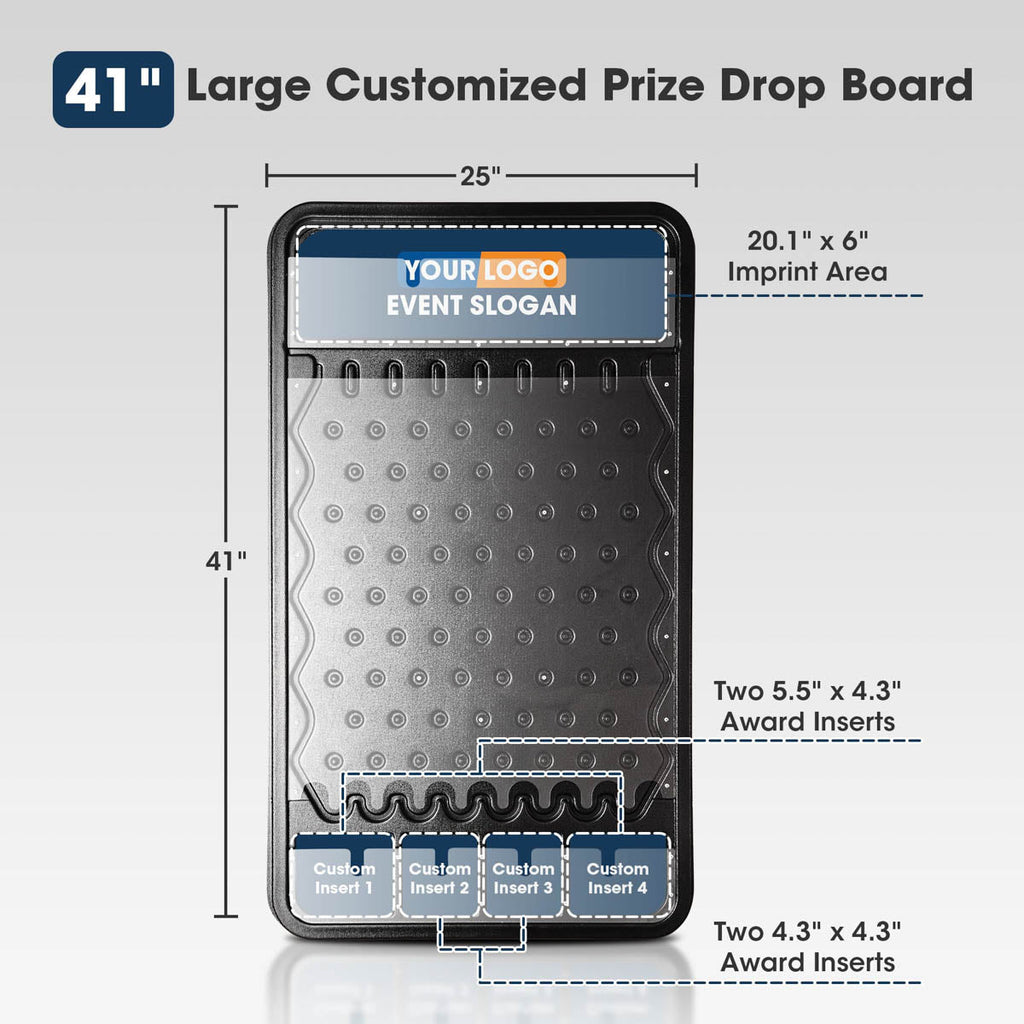 WinSpin 41x25 Custom Prize Drop Disk Drop Game Board Plinking