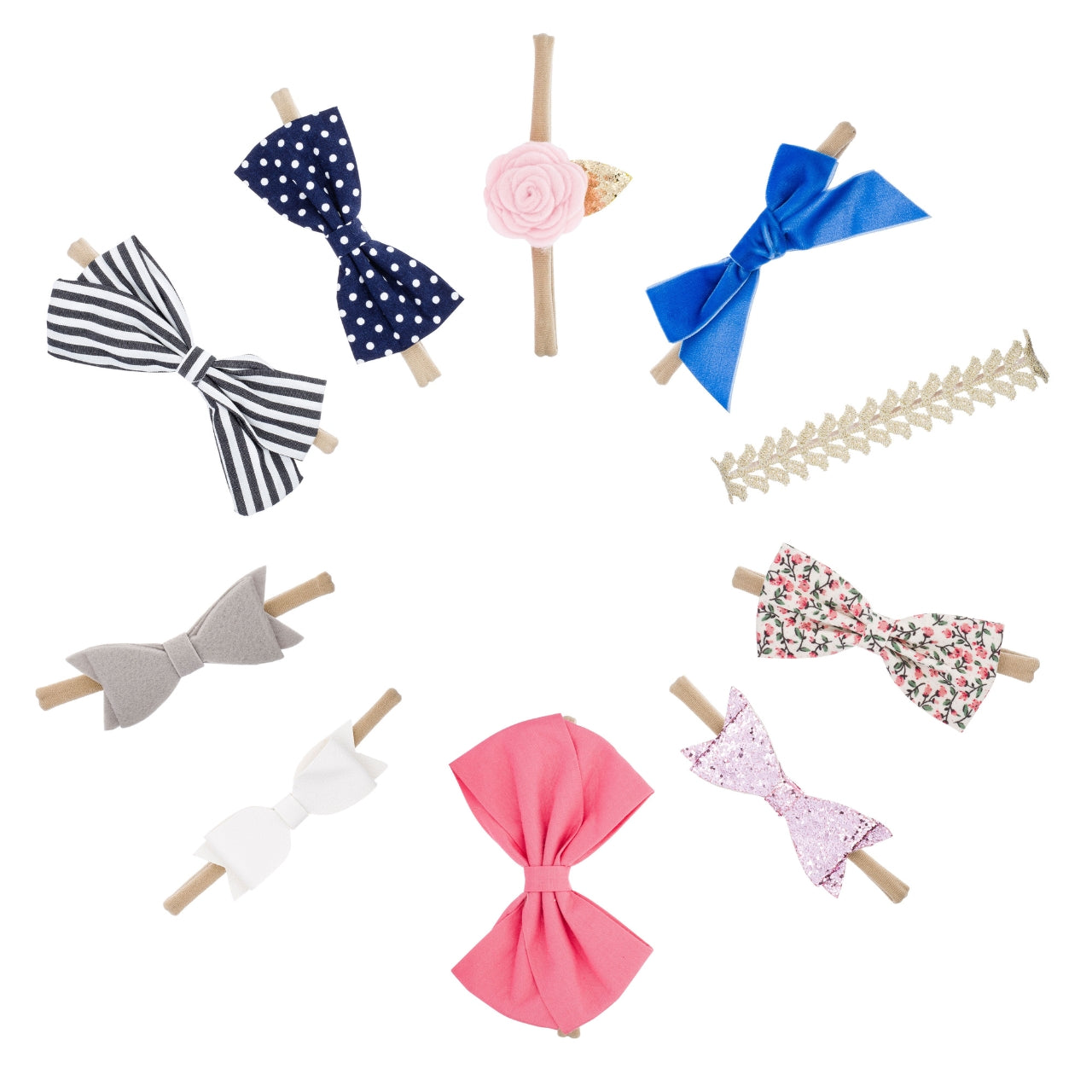 Essentials Set - Bows and Headbands - 10 Pack - PhishStones Products