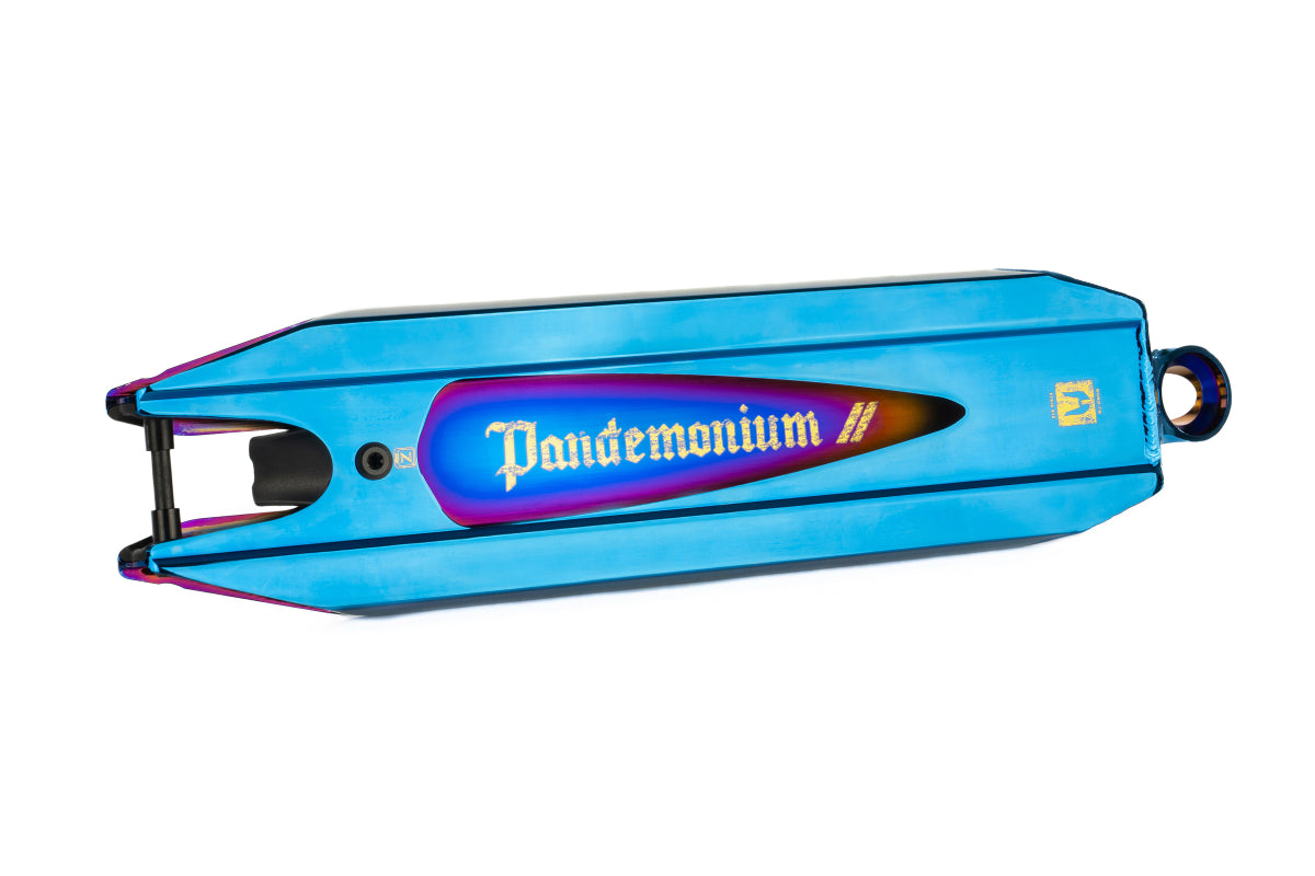 Ethic DTC Pandemonium V2 Scooter Deck 21.3″ (540mm) - Chrome Blue