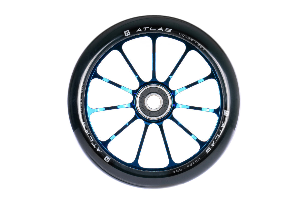Ethic DTC Atlas "8 STD" Wheels 88a 110mm - Chrome Blue (Single)