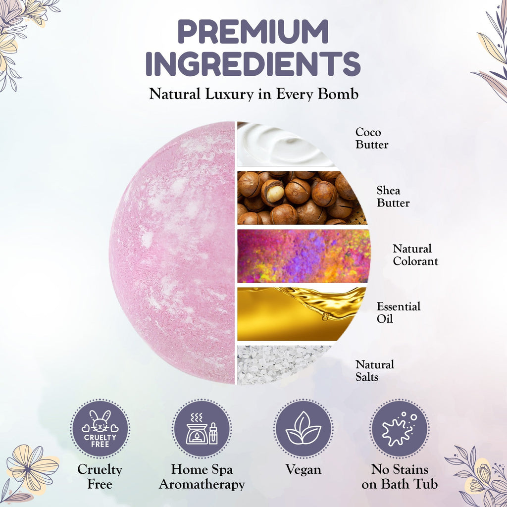 EvolutionUSA 12pc Mother’s Day Bath Bombs for Women