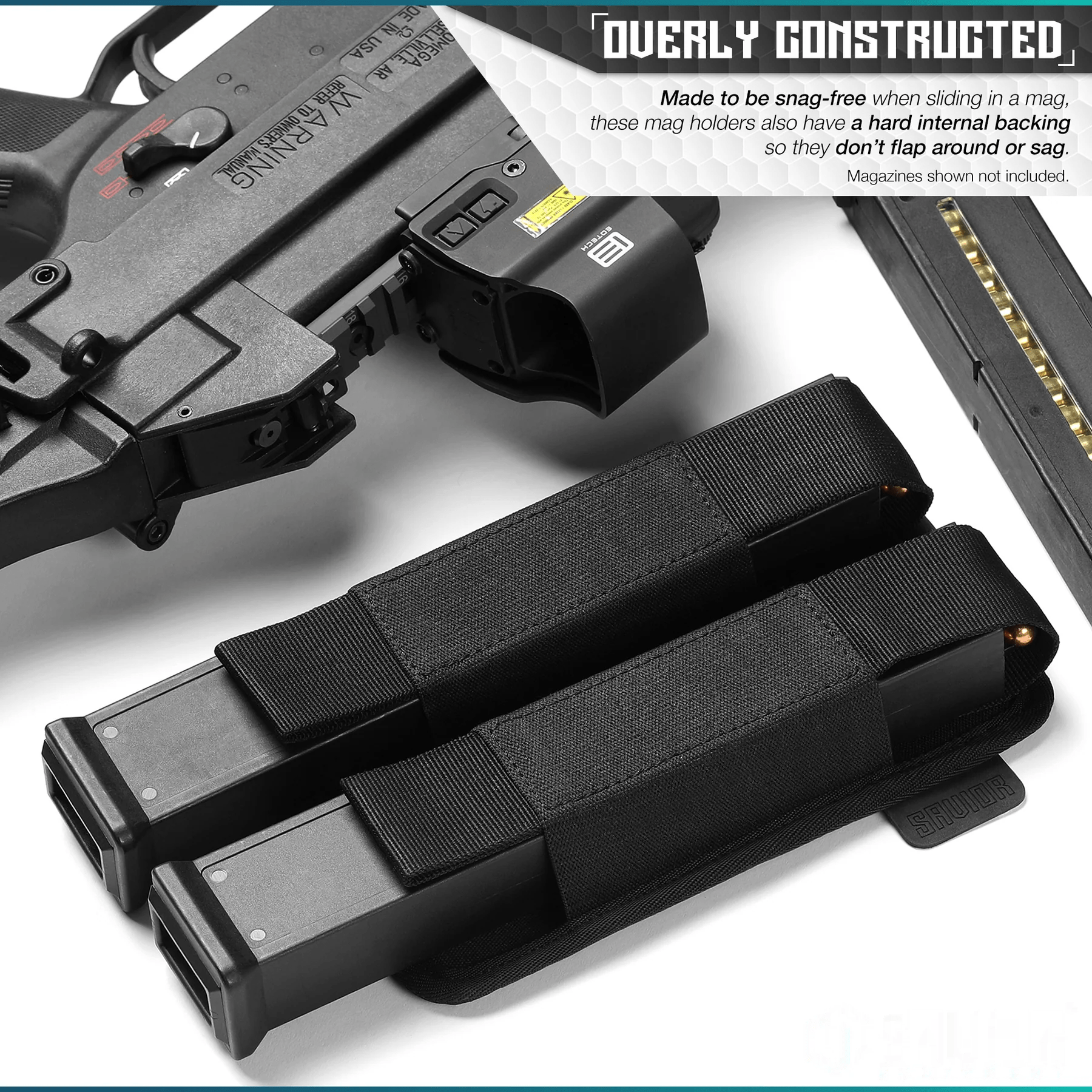 Extended Pistol Mag Holster - Hook Backing - PhishStones Products