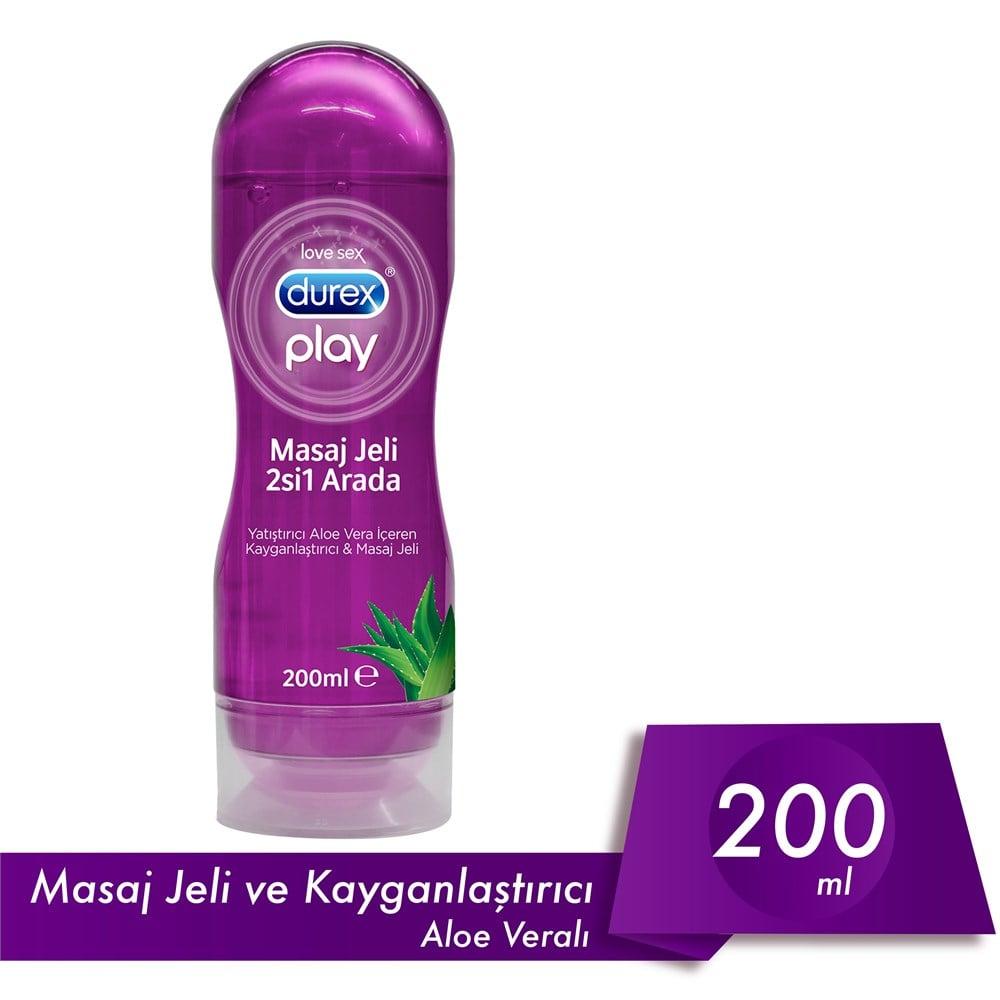 Durex Aloe Vera Personal Lubricant Gel - 200ml, Water-Based, Soothing Personal Lubricant for Comfort & Pleasure