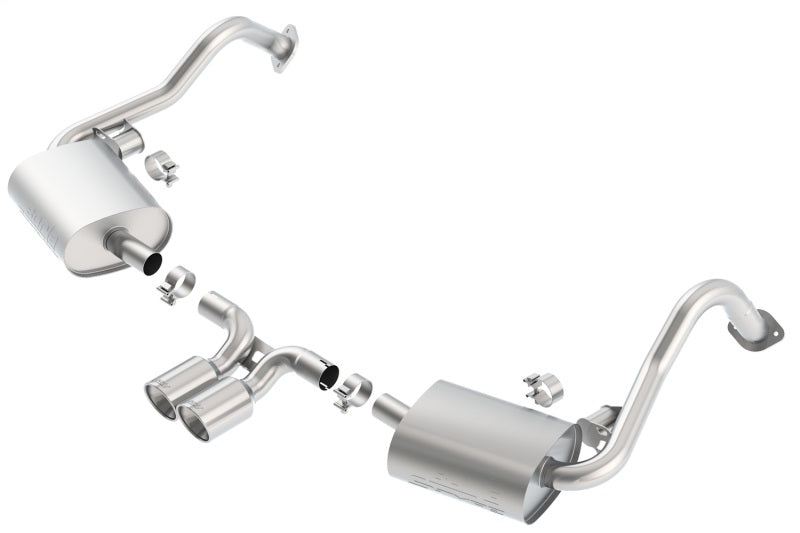 Borla 14-15 Porsche Cayman/Boxster (981) RWD 2Dr Dual Center Rear Exit Catback 4in Tip Exhaust Sys 140534
