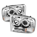 SPYDER Ford F250 Super Duty 99-04 Projector Version 2 CCFL Halo LED Chrm PRO-YD-FF25099-1P-G2-CCFL-C 5030139