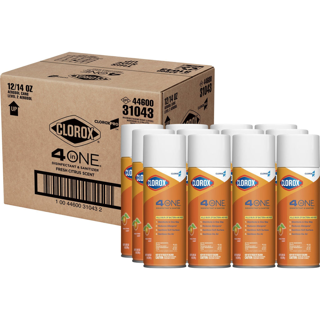 Clorox Pro™ Clorox® 4 in One Surface Disinfectant and Sanitizer, Citrus Scent 31043