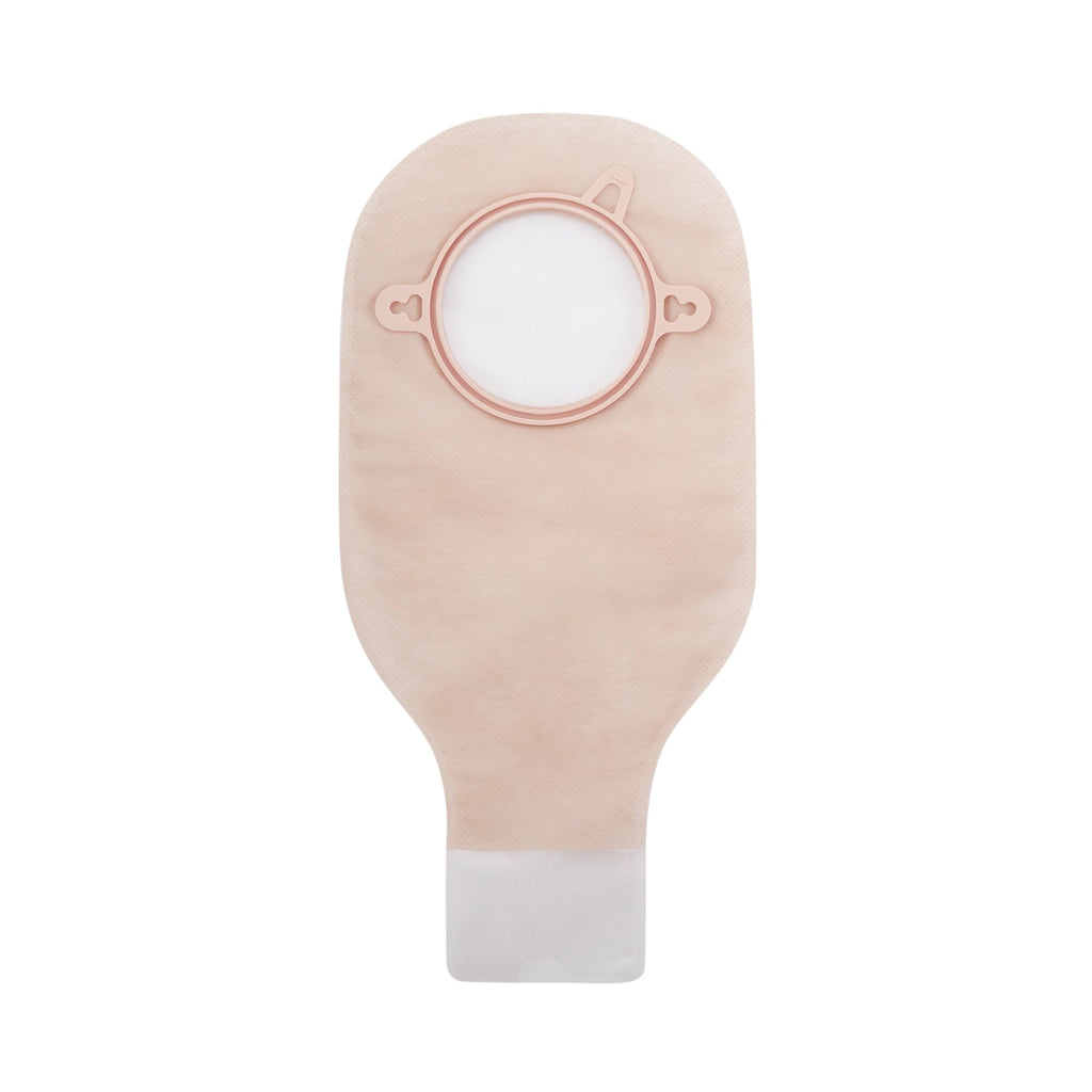 New Image™ Transparent Colostomy Pouch, Pre-cut to Fit 70 mm Stomas, Blue Match 18104