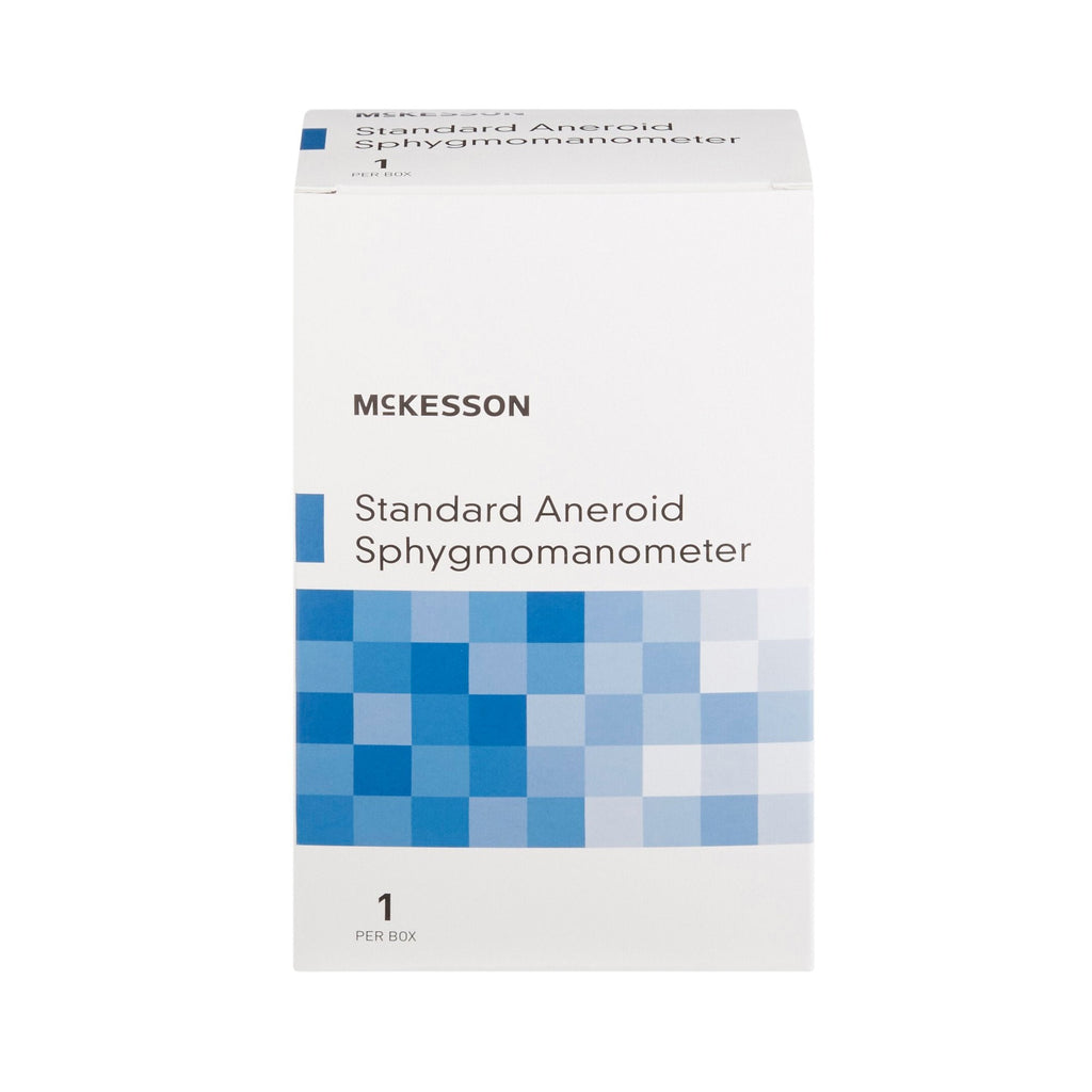 McKesson Aneroid Sphygmomanometer with Cuff, 2-Tube, Pocket-Size, Large Cuff 01-775-12XNGM
