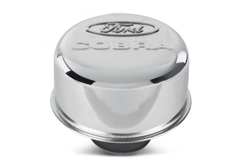 Ford Racing Chrome Breather Cap w/ Ford Cobra Logo 302-225