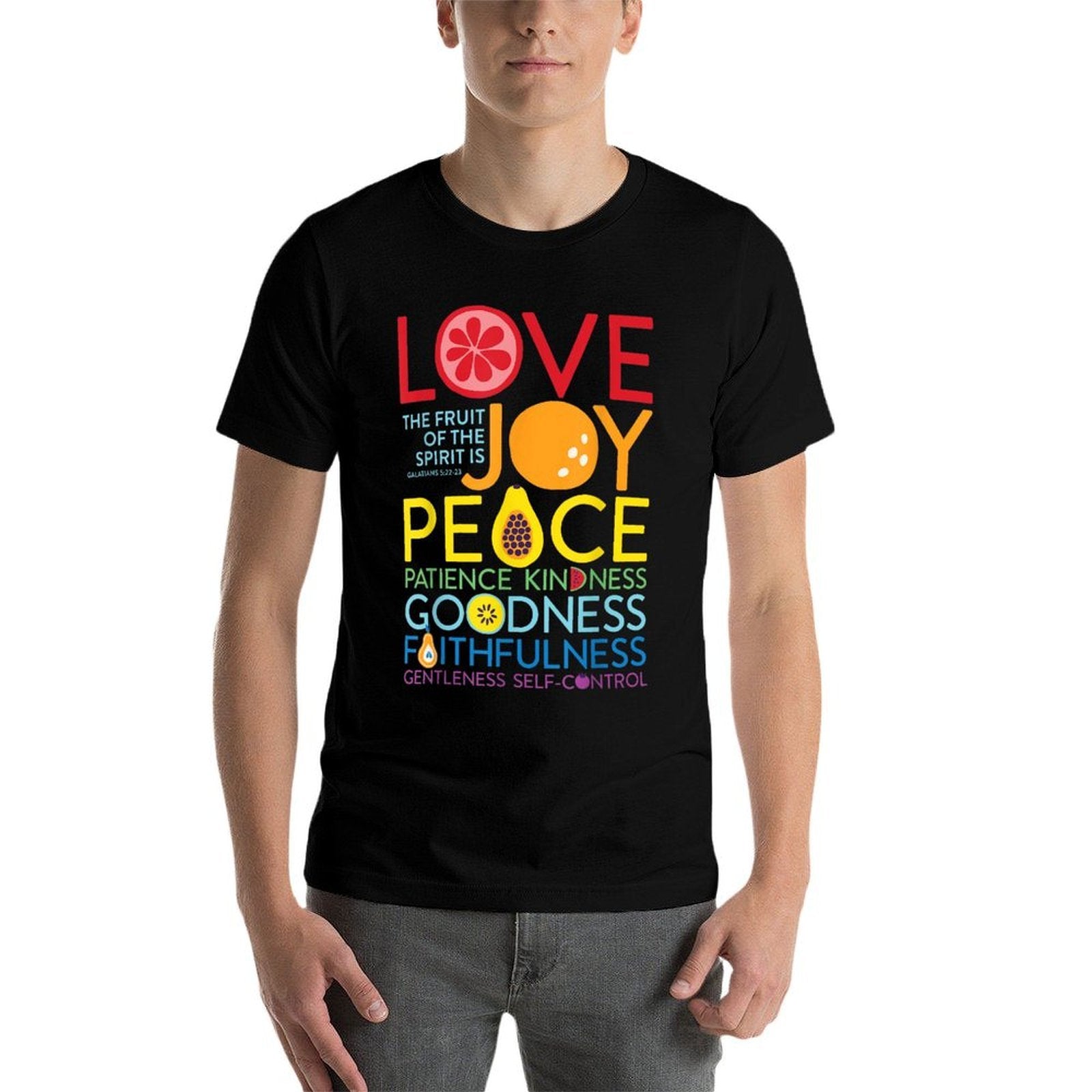 Fruit Of The Spirit Galatians 522 Inspirational Christian  Versatile T-Shirt