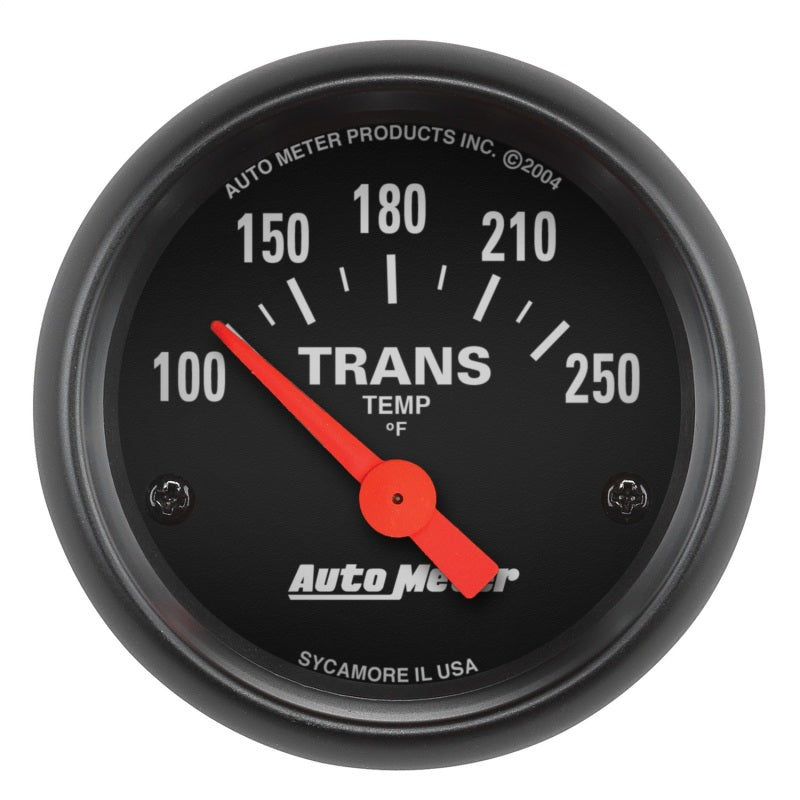 AutoMeter Z Series 52.4mm 100-250 Degrees F Transmission Gauge & Gauge Pillar Mount 7090