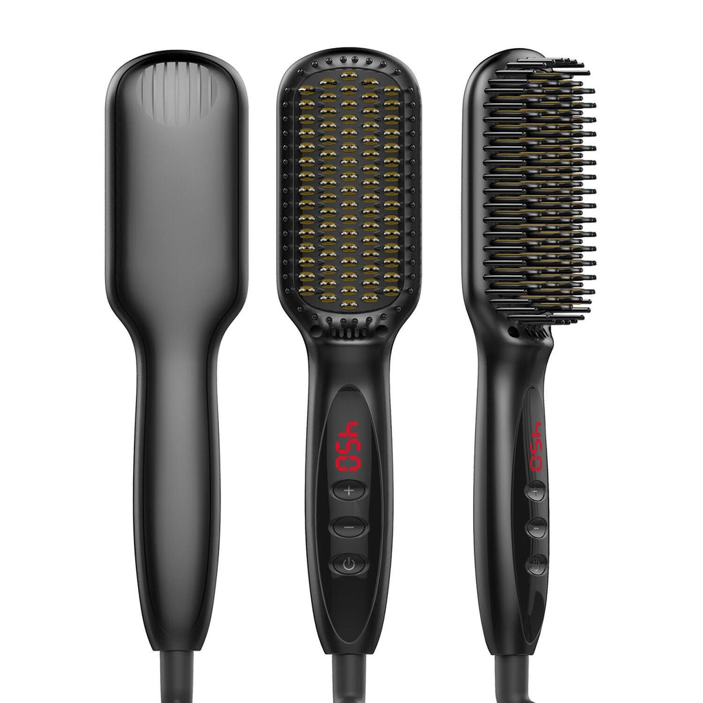 New Amazon Hot Air Brush for Men's Hair & Beard Care