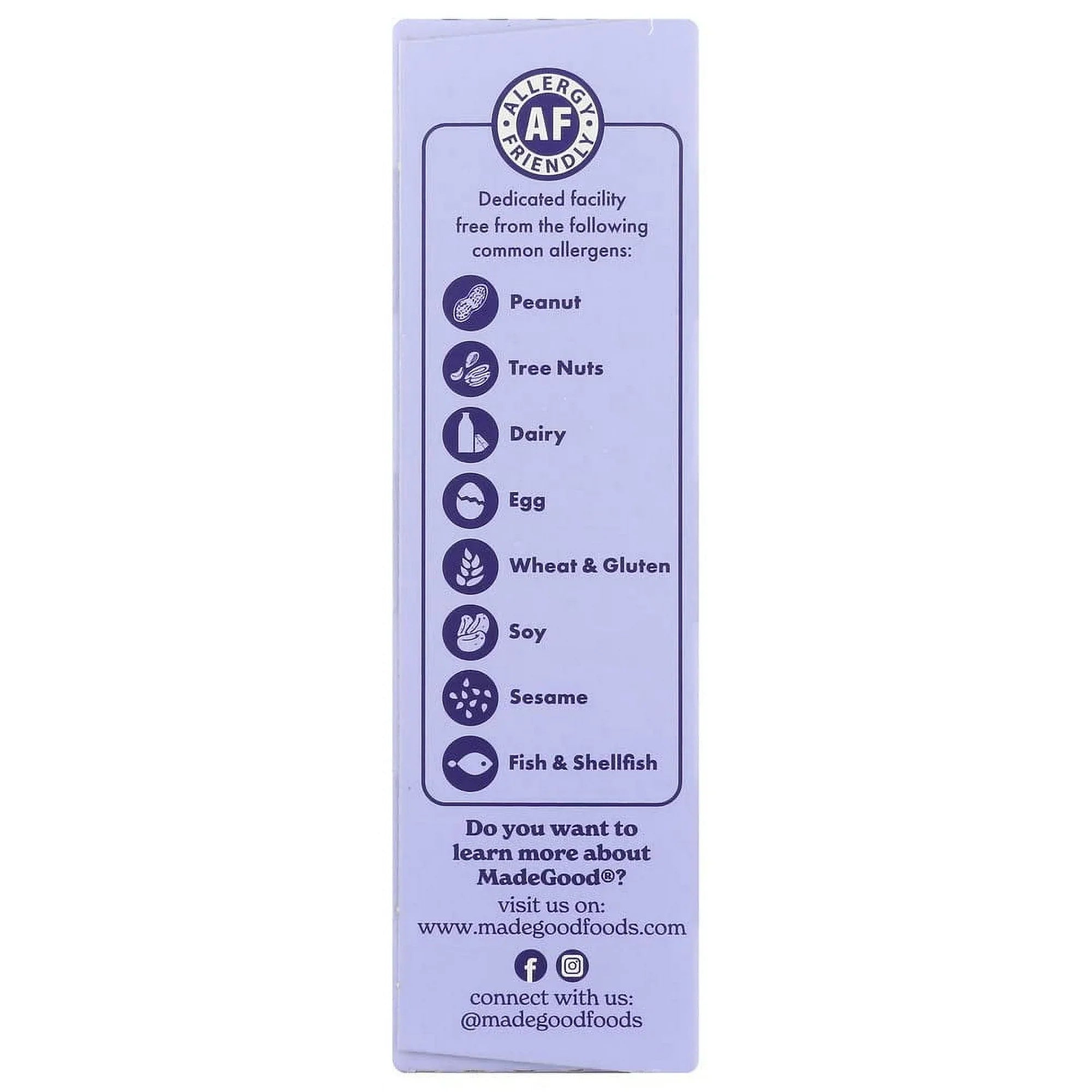 MadeGood Mixed Berry Granola Bars, Case of 6, 5 Oz. Each