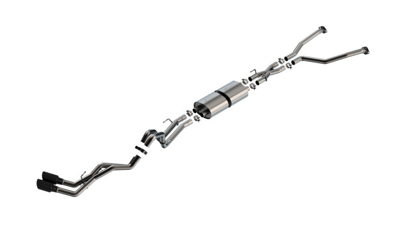 Borla 22-24 Toyota Tundra 3.4L V6 (Inc. Hyb.) Ext. Cab/STD Bed/145.7in WB ATAK Cat-Back - Blk Chrm 140940BC