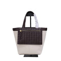 Bottega Veneta Flip Pouch Canvas Tote Bag