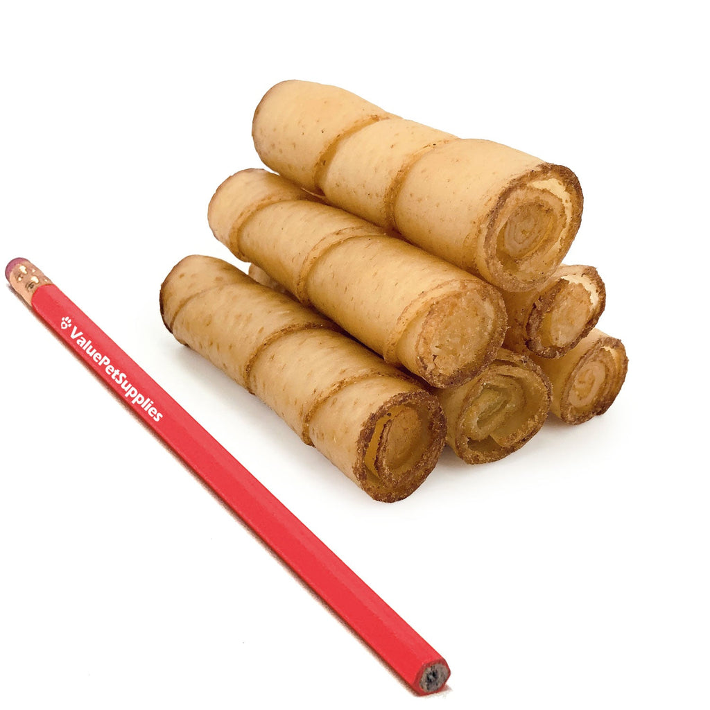 ValueBull USA Pig Skin Twist Rolls for Dogs, 4-5 Inch, Smoked, 50 Count