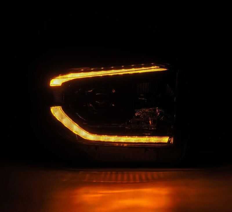 AlphaRex 14-21 Toyota Tundra PRO-Series Projector Headlights Black w/Seq. Sig. + DRL 880839 *Discontinued