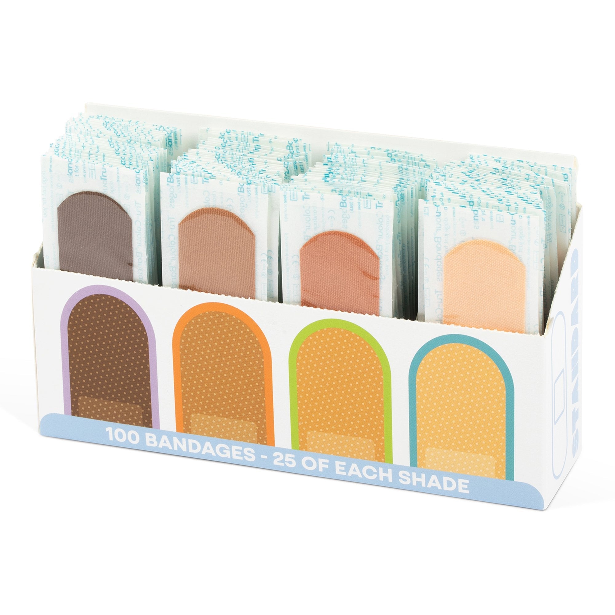 TruColour® Beige / Olive / Brown / Dark Brown Adhesive Strip, 1 x 3 Inch TCB-VBX100