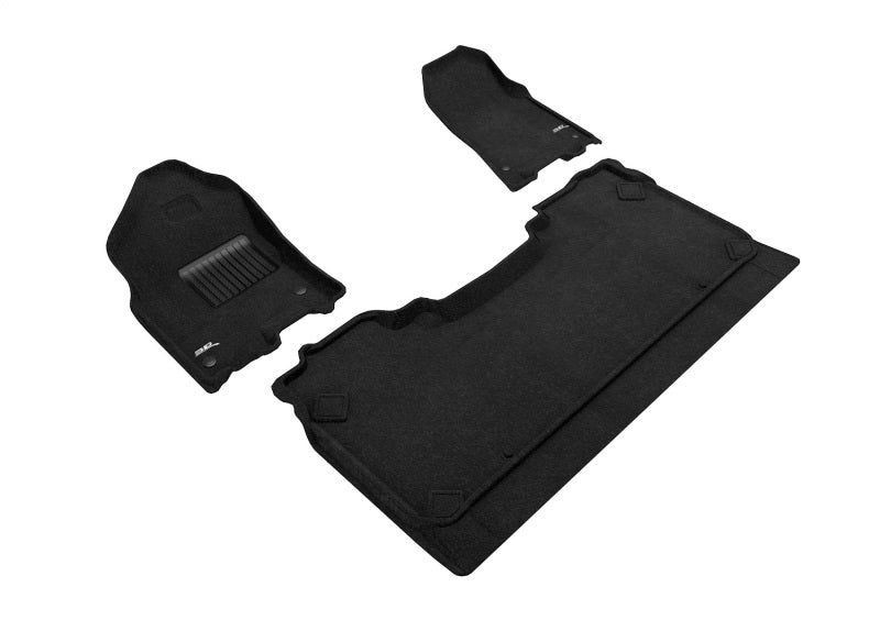 3D MAXpider 19-22 Dodge Ram 1500 Crew Cab w Bucket Front Row Elegant 1st 2nd Row - Set (Black) L1DG02804709