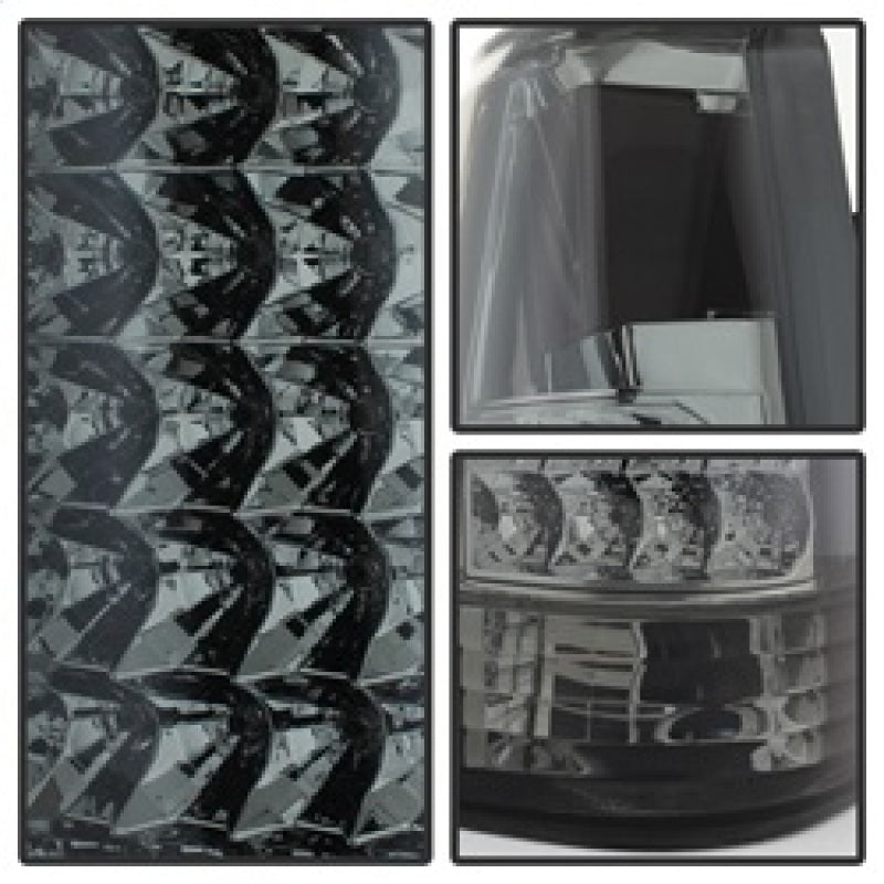 SPYDER Xtune Yukon Denali 99-00 LED Tail Lights Chrome ALT-JH-CCK88-LED-SM 9022456