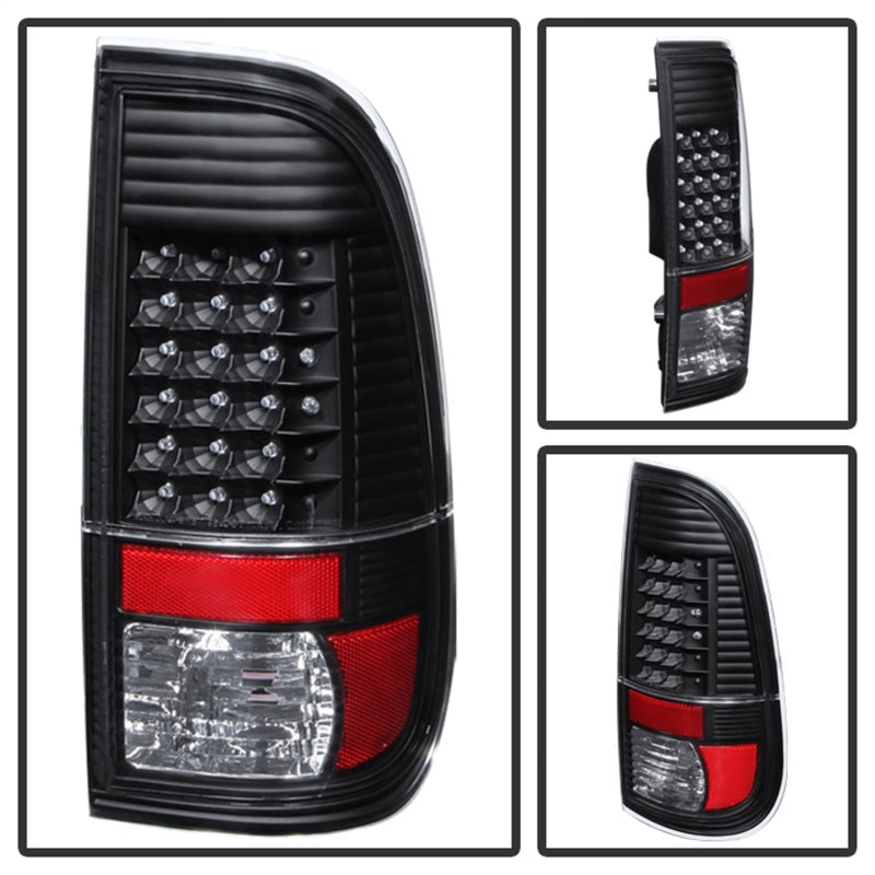SPYDER Xtune Ford Super Duty 08-15 LED Tail Lights Black ALT-JH-FS08-LED-BK 9027680