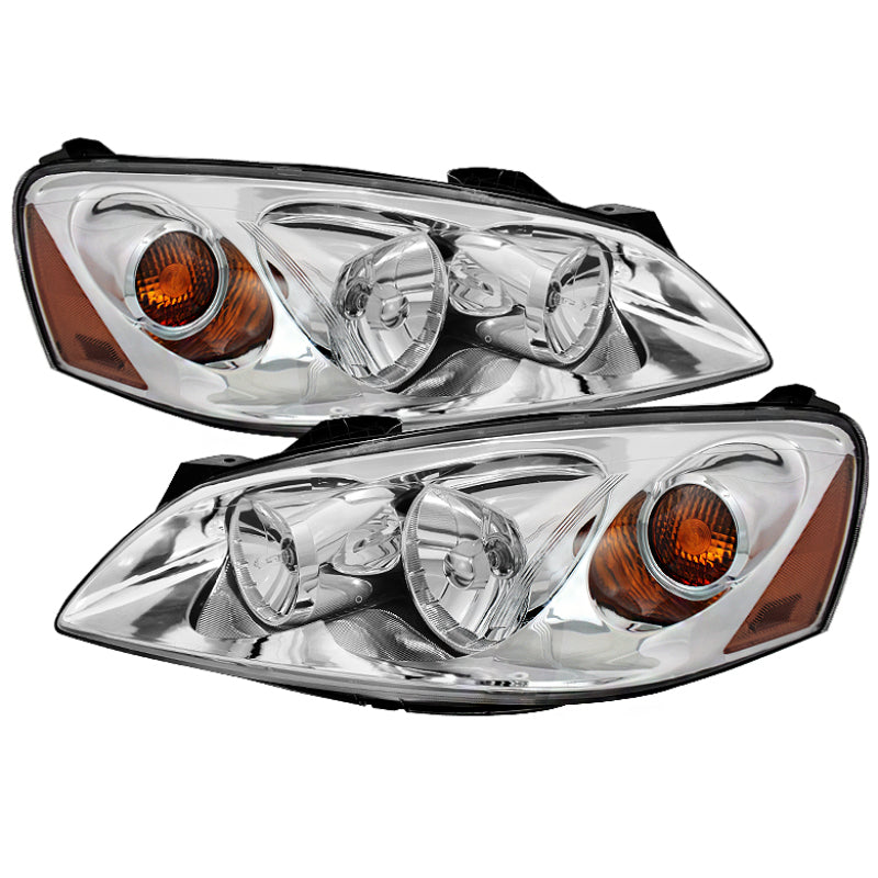 SPYDER Xtune Pontiac G6 05-10 (09-10 Fit w/Amber Turn Signal) Crystal Headlights Chrome HD-JH-PG605-AM-C 9023675