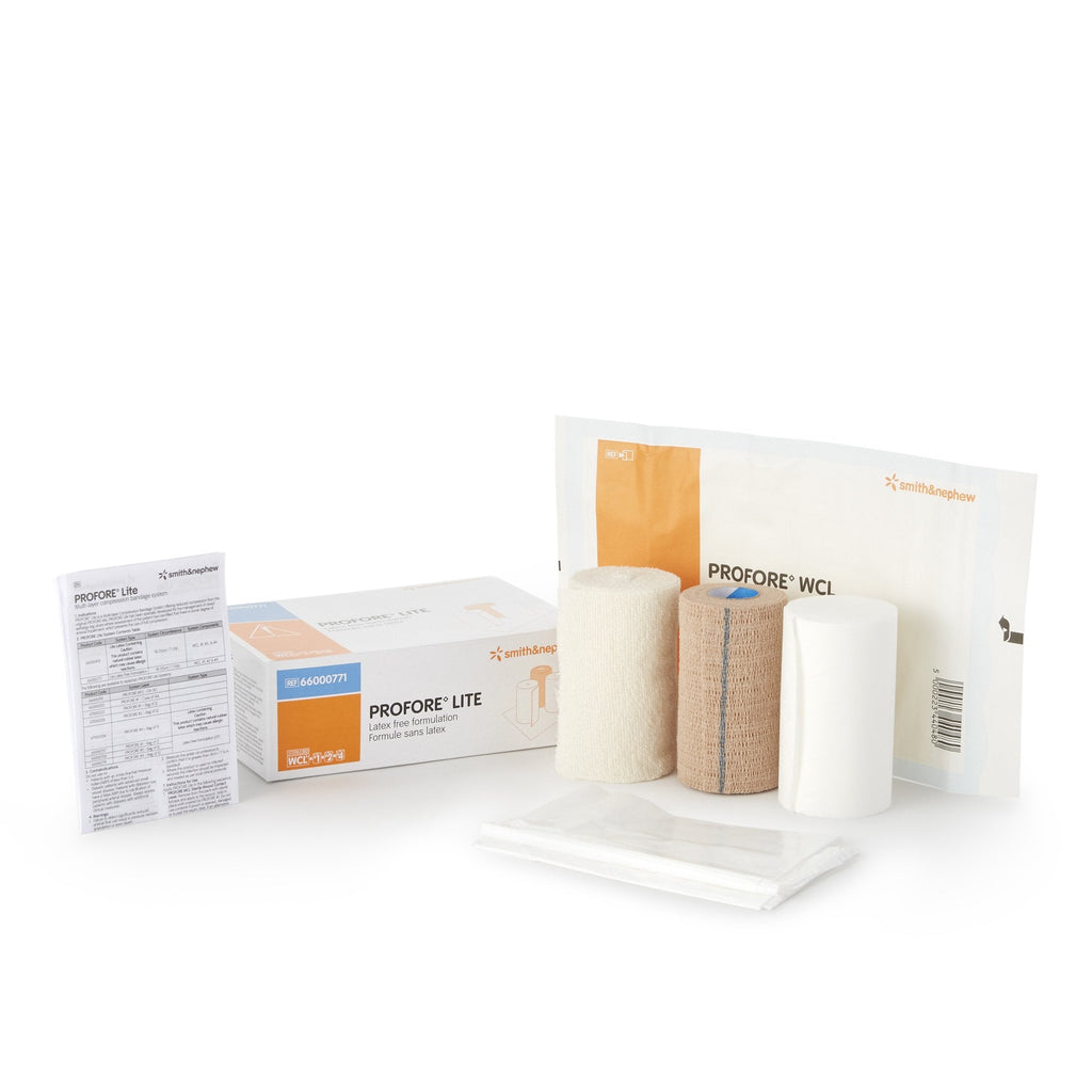 Profore® Lite Self-adherent / Tape Closure 3 Layer Compression Bandage System 66000771